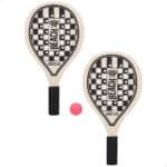 Checkered Beach Paddle Set with Holes Aktive