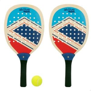 Conjunto Raquetes Coloridas Paddle de Praia com Bola Aktive 62308 Modelo 1