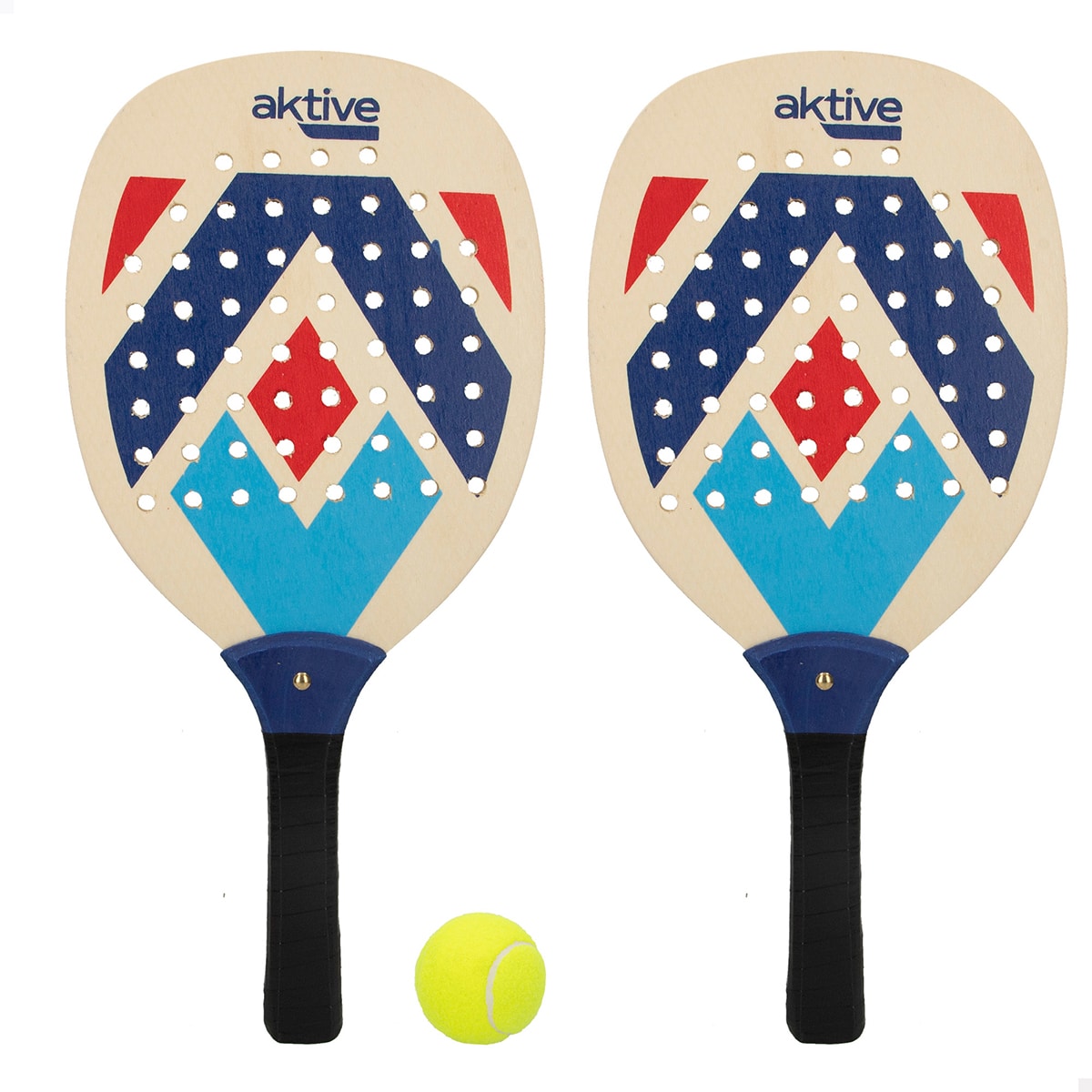 Conjunto Raquetes Coloridas Paddle de Praia com Bola Aktive 62308 Modelo 2