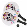 Conjunto Raquetes Praia Tradicional Caveiras Mexicanas Aremar