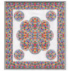 Toalha Grande Indiana Flor de Mosaico Colorido 240 x 210 cm