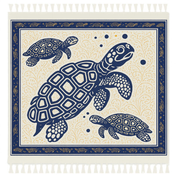 Toalha Indiana Grande Tartarugas 240×210 cm