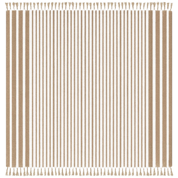 Toalha Grande Indiana Riscas Finas 240×210 cm Bege
